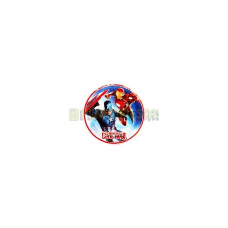 Plato pastelero Capitán America: Civil War 6 pz