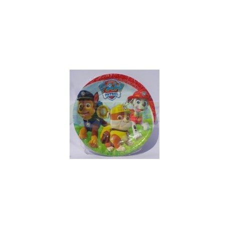Plato pastelero Paw Patrol 6 pz