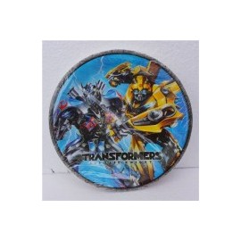 Plato pastelero Transformers 5  6 pz