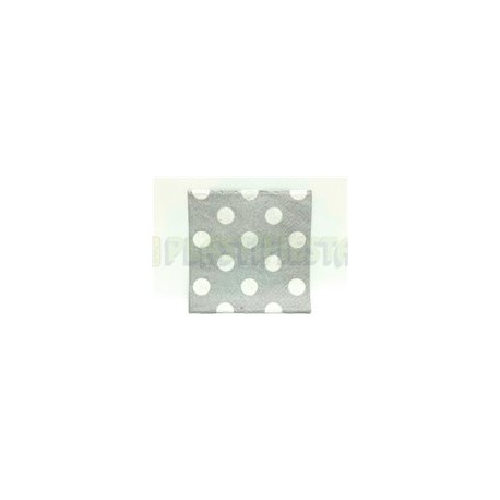 Servilleta lunch Polka dots Plata 16 pz