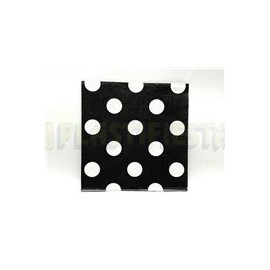 Servilleta lunch Polka dots Negro 16 pz