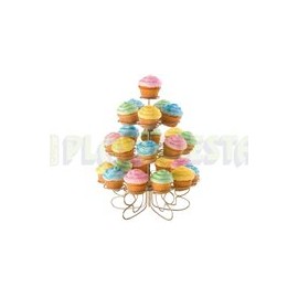 Base para 24 mini cupcake metálica 1 pz