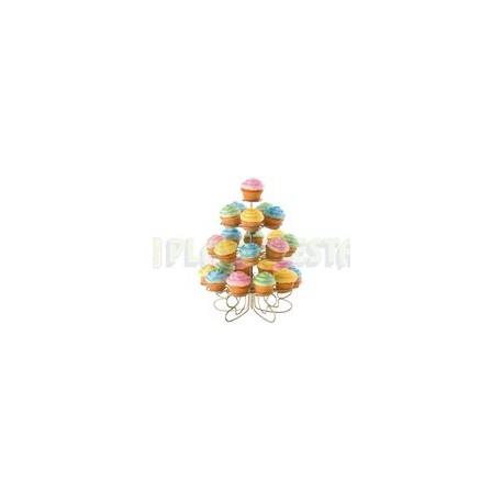 Base para 24 mini cupcake metálica 1 pz