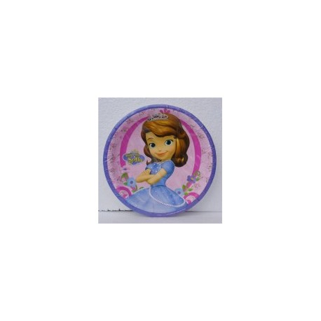 Plato pastelero Princesita Sofia 6 pz