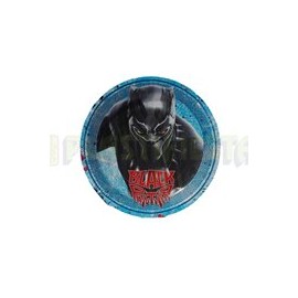 Plato pastelero Black Panther 6 pz