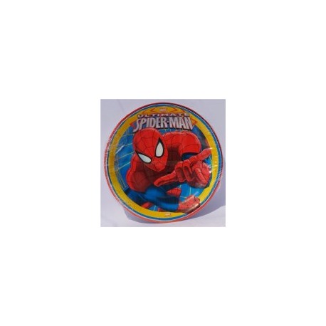 Plato pastelero Spiderman Ultimate 6 pz