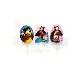 Topper Masha y el Oso 12 pz