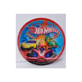 Plato pastelero Hot Wheels 6 pz