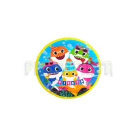 Plato pastelero Baby Shark 6 pz