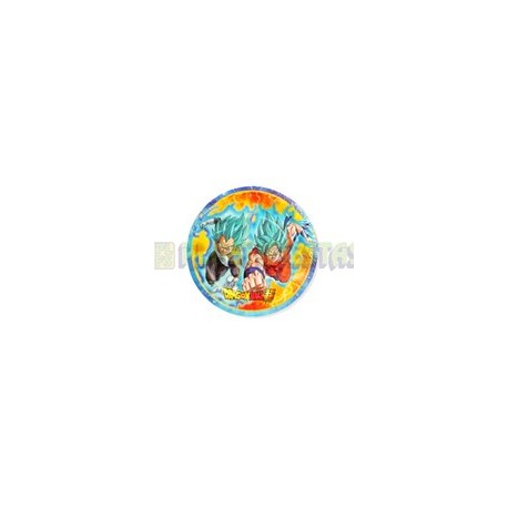 Plato pastelero Dragon Ball super 6 pz