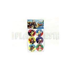 Distintivo Super Hero Girls 24 pz