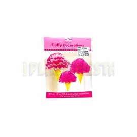 Decoración colgante Happy birthday Muffin 3 pz