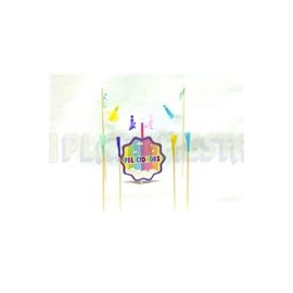 Kit letrero para pastel Colores pastel 1 pz