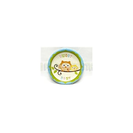 Plato pastelero Sweet baby boy 8 pz