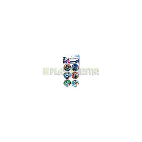 Distintivo Capitán América 24 pz