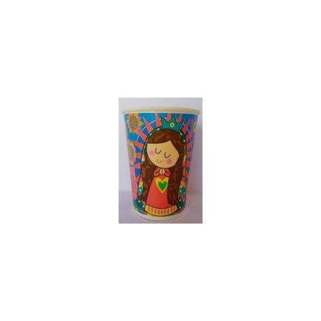 Vaso Virgencita plis 6 pz