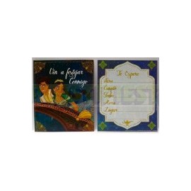 Invitación Aladdín 6 pz