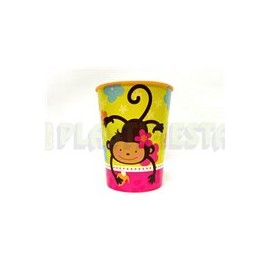 Vaso plastico 16 oz monkey love 1 pz