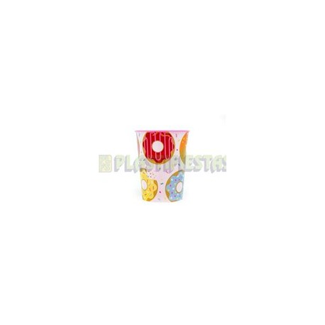Vaso 16 oz plástico Donut Time (Dona) 1pz