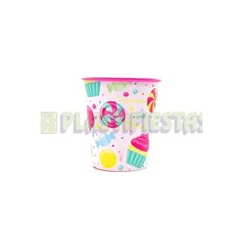 Vaso 12 oz plástico Candy bouquet (Ramo de dulces) 1pz