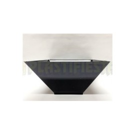 Bowl de acrilico cuadrado Negro 1 pz