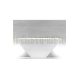 Bowl de acrilico cuadrado Blanco 1 pz