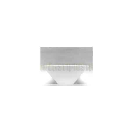 Bowl de acrilico cuadrado Blanco 1 pz