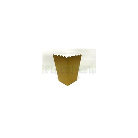 Caja palomera lisa Dorada 10 pz