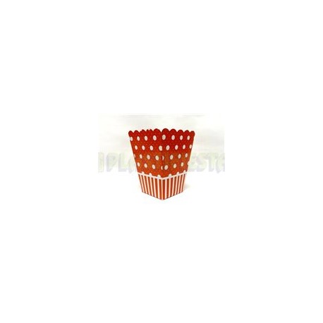 Caja palomera Polka dots Naranja 10 pz