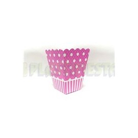 Caja palomera Polka dots Rosa bebé 10 pz