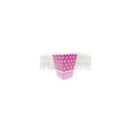 Caja palomera Polka dots Rosa bebé 10 pz