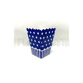 Caja palomera Polka dots Azul rey 10 pz