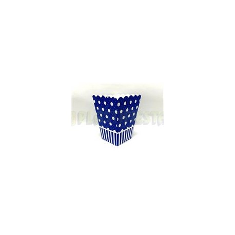 Caja palomera Polka dots Azul rey 10 pz