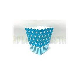 Caja palomera Polka dots Azul bebé 10 pz