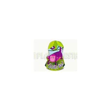 Invitación Animales de la jungla 8 pz