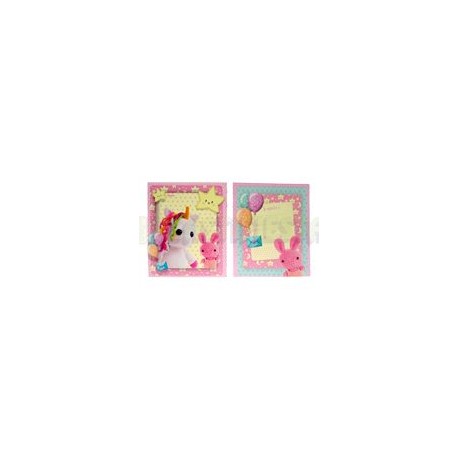 Invitación Bebé Unicornio 6 pz