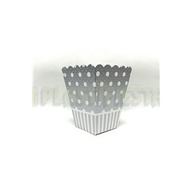 Caja palomera Polka dots Plata 10 pz