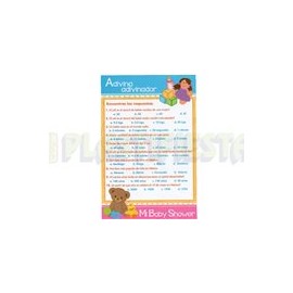Juego baby shower Adivina adivinador 10 pz