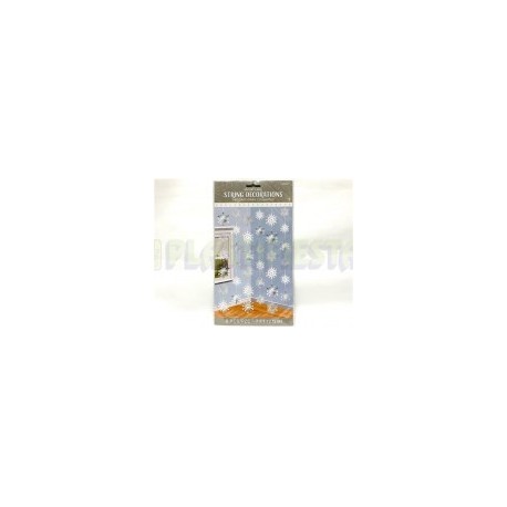 Decoración cortina Copos de nieve 6 pz