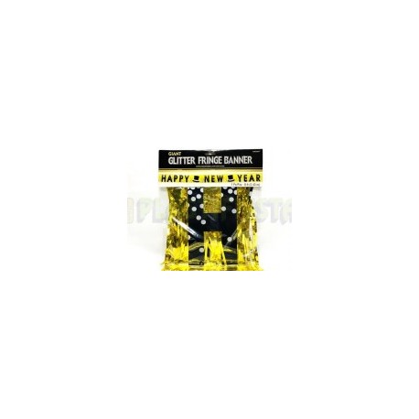 Banner flecos glitter New year 1 pz