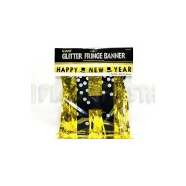 Banner flecos glitter New year 1 pz