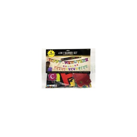 Banners New year jewel tone 4 pz