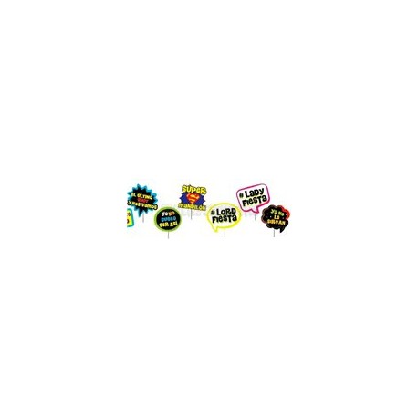 Party props Frases chuscas 12 pz