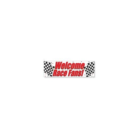 Letrero jumbo Welcome race fans 1 pz