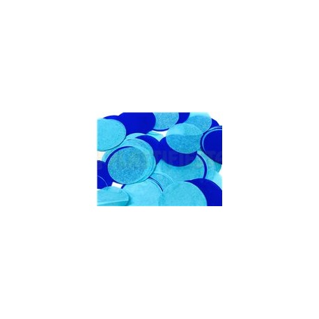 Confeti papel circulo Azul rey con azul bebé 10 g