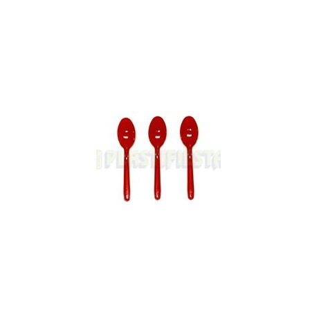 Cuchara mediana Roja 25 pz