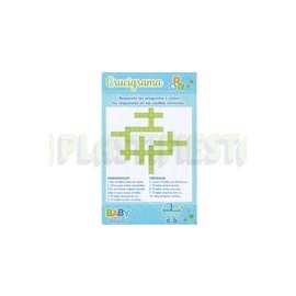 Juego baby shower Crucigrama niño 10 pz