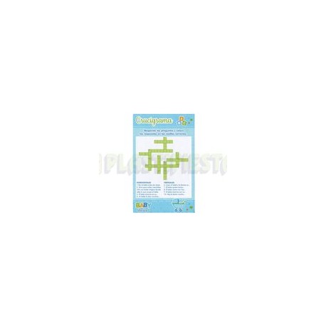Juego baby shower Crucigrama niño 10 pz