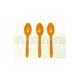 Cuchara mediana Naranja 25 pz