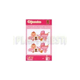 Juego baby shower Diferencias niña 10 pz